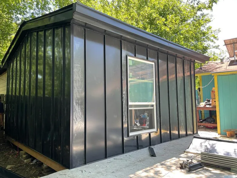 Black standing seam metal wall panels for Roof Inspection in West Puente Valley